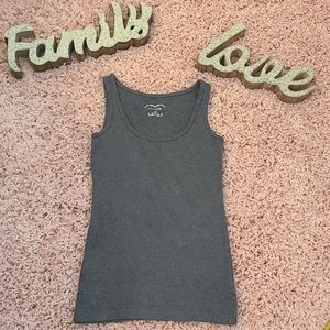 Maison Jules XS charcoal gray tank top.